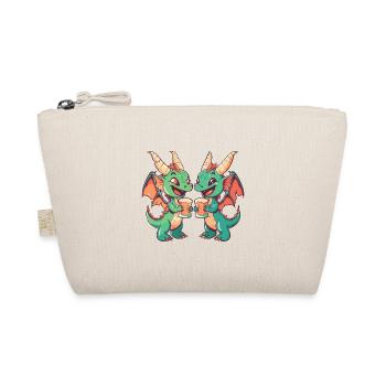 Drache Bier Lustig Party - Bio-Täschchen - Natur - Vorne