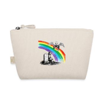Daughter Dad Mourning Angel - Organic Pouch - nature - Front