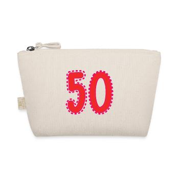 50. 50 JAHRE. 50-JÄHRIGES JUBILÄUM. 50-JÄHRIGES JUBILÄUM. - Bio-Täschchen - Natur - Vorne