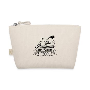 I Like Penguins And 3 People Penguin Dwarf Penguin - Organic Pouch - nature - Front