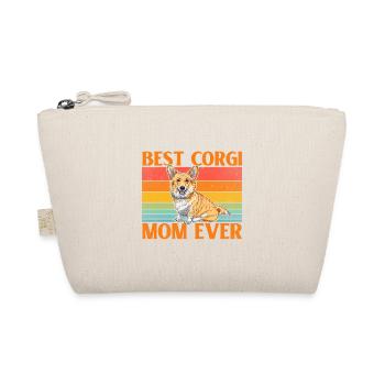 Best Corgi Mom Ever - Organic Pouch - nature - Front