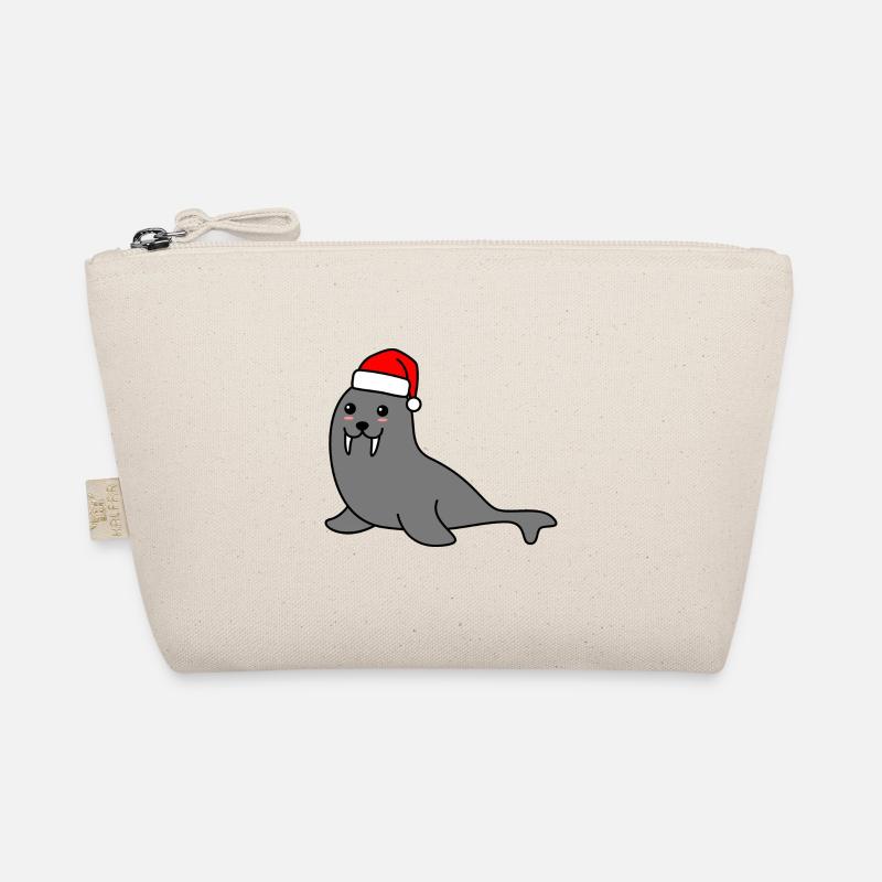 Seal Christmas Comic Noël Trousse biologique