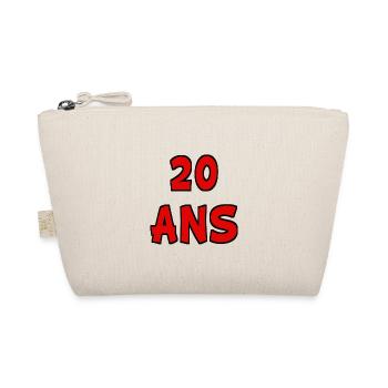 20 ANS. 20e ANNIVERSAIRE. ANNIVERSAIRE 20 ANS. 20 - Trousse biologique - nature - Devant