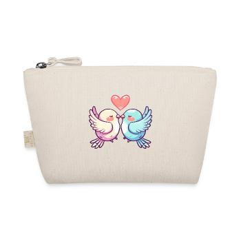 Couple De Colombe En Amour Oiseau Paix Saint Valentin - Trousse biologique - nature - Devant