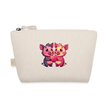 Cochons Couple Amour Semer Dans L’amour - Trousse biologique - nature - Devant