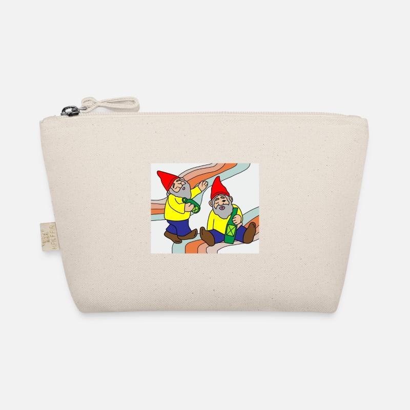 Funny dwarf garden gnome Organic Pouch