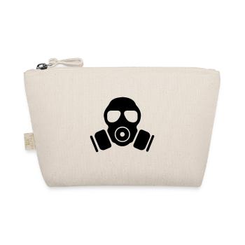Gas mask symbol - Organic Pouch - nature - Front