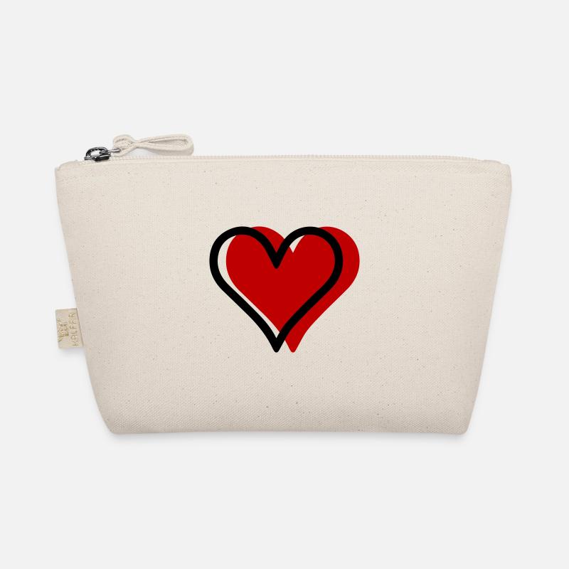 Herz Love Symbol - Bio-Täschchen - Natur