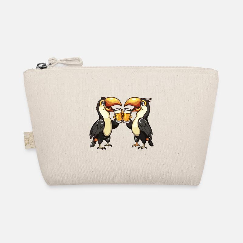 Toucan Bird Comic Beer Party Drink Organic Pouch