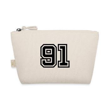 91 Number Symbol - Organic Pouch - nature - Front