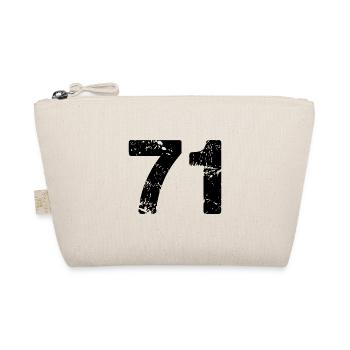 71 Zahl Trikot - Bio-Täschchen - Natur - Vorne