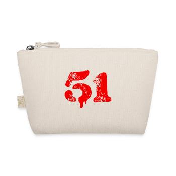 51 Zahl Symbol - Bio-Täschchen - Natur - Vorne