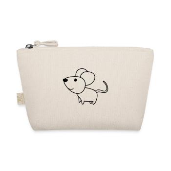 Mouse Comic Animal - Organic Pouch - nature - Front