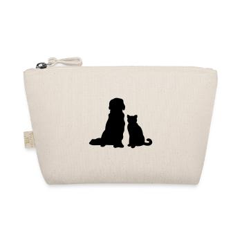 Chat avec chien - Trousse biologique - nature - Devant