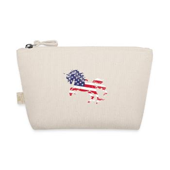 American Unicorn Women Girls 4 juillet - Trousse biologique - nature - Devant