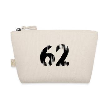 62 Zahl Trikot - Bio-Täschchen - Natur - Vorne