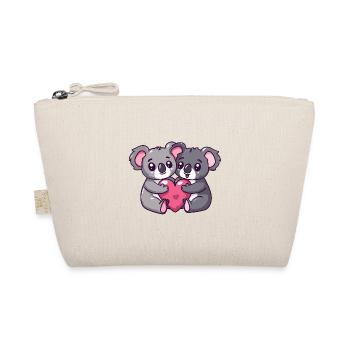 Koala Bande Dessinée Couple Amour - Trousse biologique - nature - Devant