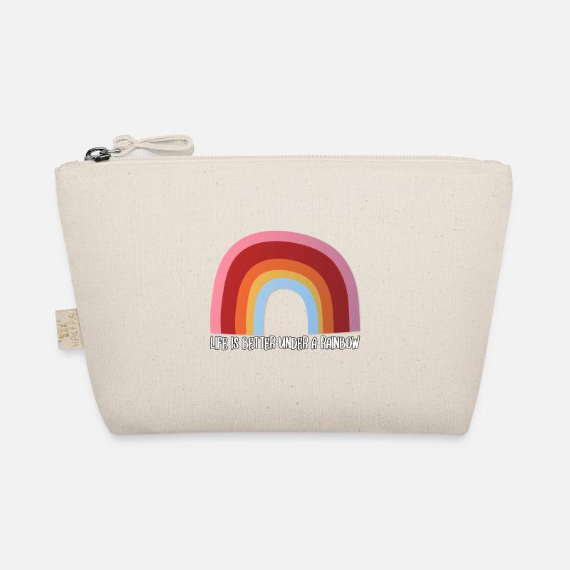 Life is better under a rainbow - Bio-Täschchen - Natur