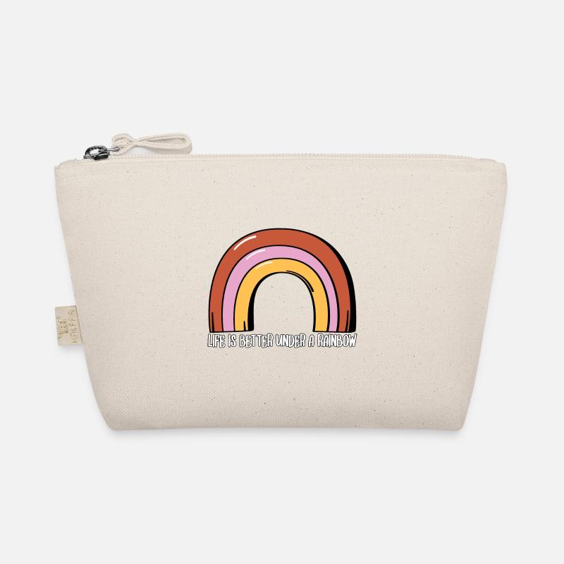 Life is better under a rainbow Bio-Täschchen
