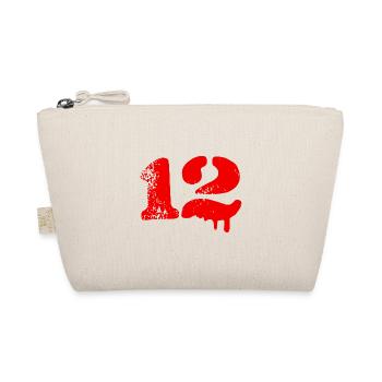 12 Zahl Symbol - Bio-Täschchen - Natur - Vorne