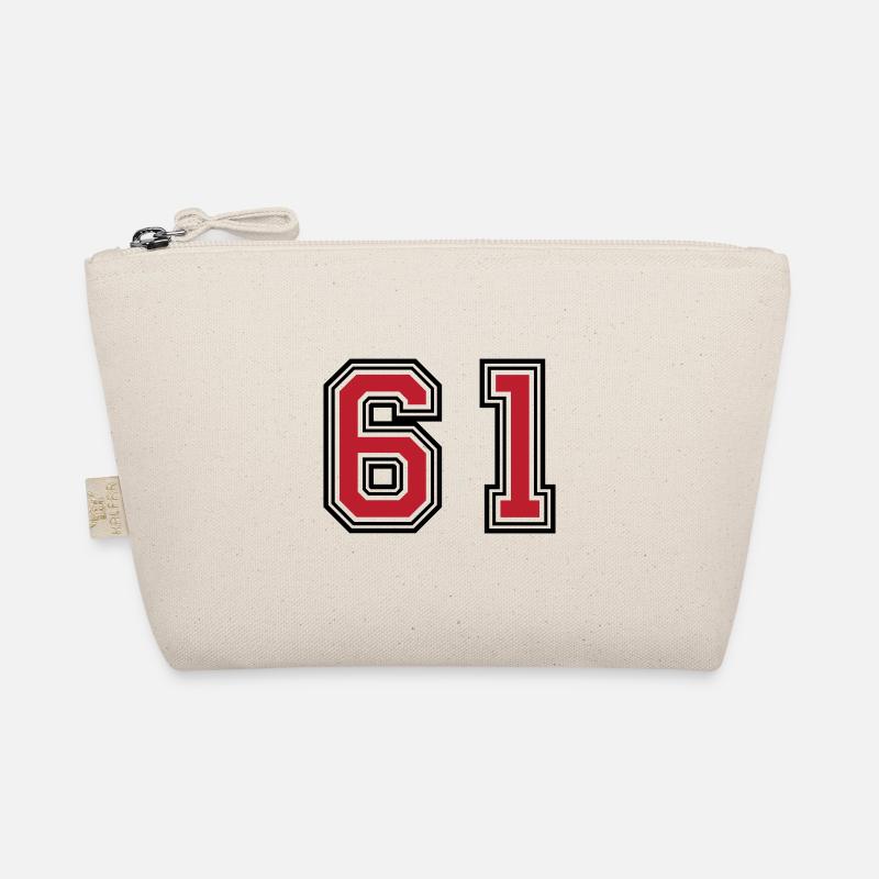 61 Number Symbol Organic Pouch