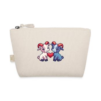Chèvre de montagne comique Couple amour - Trousse biologique - nature - Devant