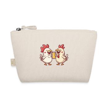 Chicken Comic Beer Funny Booze - Organic Pouch - nature - Front
