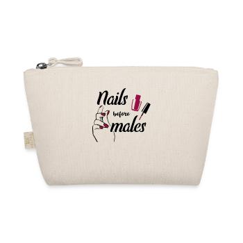Nagelpflegerin Nails Before Males Geschenkidee Für - Bio-Täschchen - Natur - Vorne
