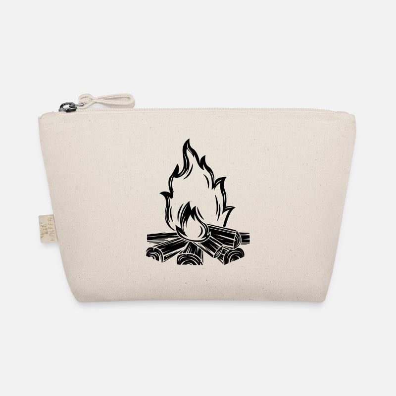 campfire flame symbol Organic Pouch