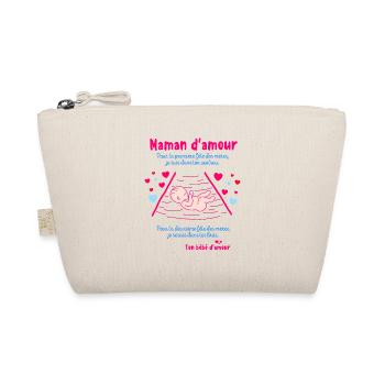Carte de Bébé pour futur maman d’amour - Trousse biologique - nature - Devant