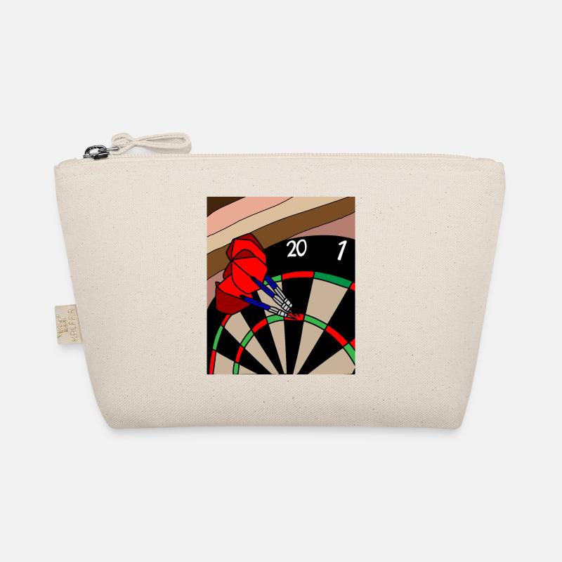 Dartboard Dart player with darts Organic Pouch