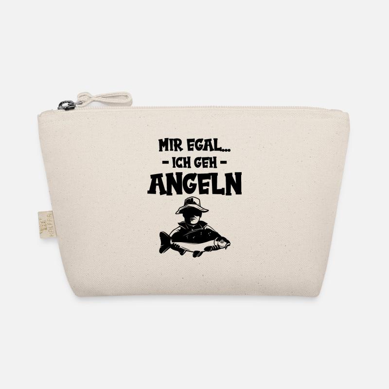 Mir egal angeln - Bio-Täschchen - Natur