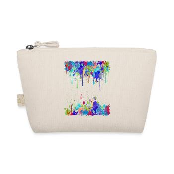 Crazy Multicolored Running Splashes 2 - Organic Pouch - nature - Front
