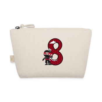 8ème anniversaire Garçon Ninja 8 ans Ninja Costume - Trousse biologique - nature - Devant