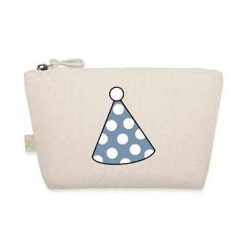 Birthday Hat Party Celebrate Birthday Party Hat - Organic Pouch - nature - Front