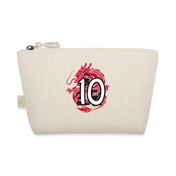 10. Geburtstag Junge 10 Jahre Ninja Drache Kostüm - Bio-Täschchen - Natur - Vorne