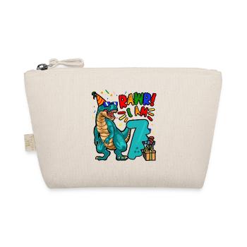 7ème anniversaire Dinosaure RAWR 7 Jeune Dino - Trousse biologique - nature - Devant