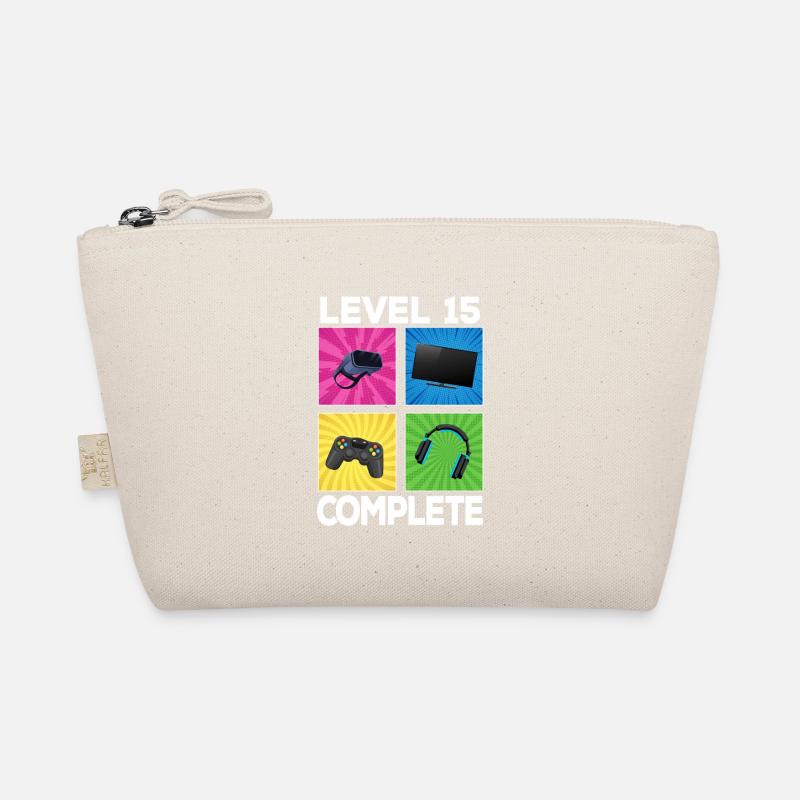Level 15 complete 2007 Game 15th Birthday Organic Pouch