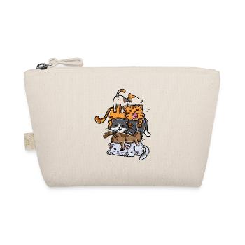 Sleeping Cats Stack Anime Chatons Kawaii - Trousse biologique - nature - Devant
