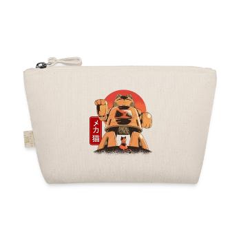 Cat Mech Robot Anime Japanese Mechanical - Organic Pouch - nature - Front