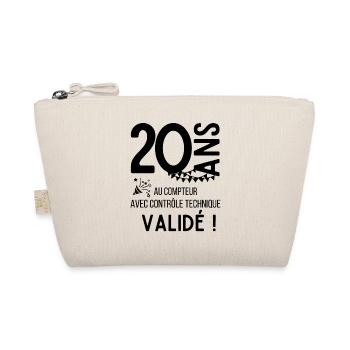 T shirt anniversaire 20 ans humour adulte cadeau - Trousse biologique - nature - Devant
