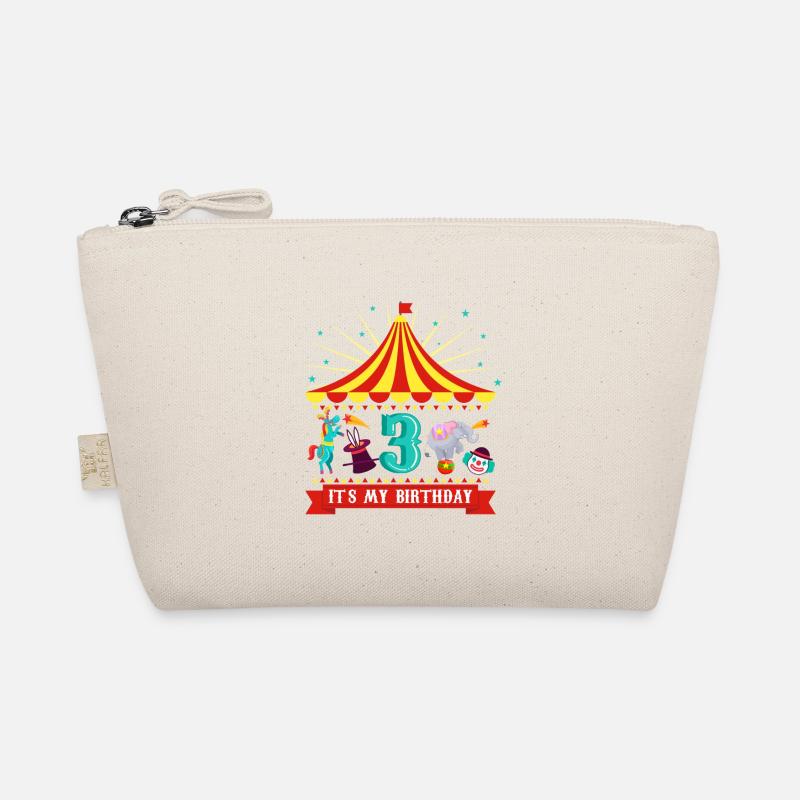 Circus birthday 3rd carousel 3 years old Organic Pouch