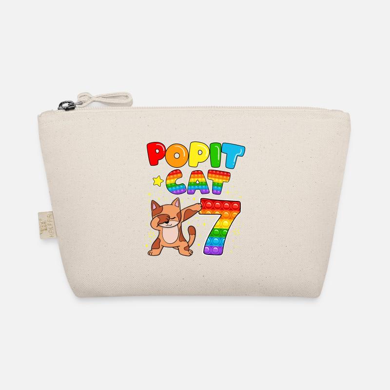Pop it Cat Joyeux 7ème chat Anniversaire Sept Trousse biologique