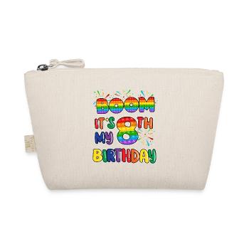 Boom C’est mon 8e anniversaire Huit - Trousse biologique - nature - Devant