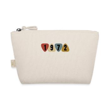 Born 1972 guitarist guitar pick - Organic Pouch - nature - Front
