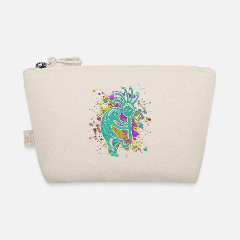 Native Americans Kokopelli - Colorfully Splashes 2 Organic Pouch