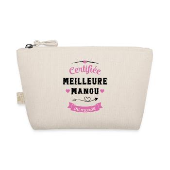 Cadeau Manou Certifiée Meilleure Manou du Monde - Trousse biologique - nature - Devant