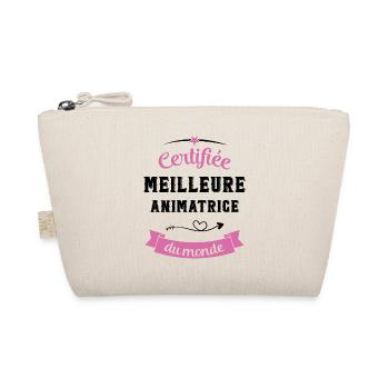 Certifiée meilleure animatrice du monde - Trousse biologique - nature - Devant
