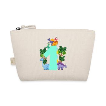 Dinosaure 1 an 1ère fête d’anniversaire - Trousse biologique - nature - Devant
