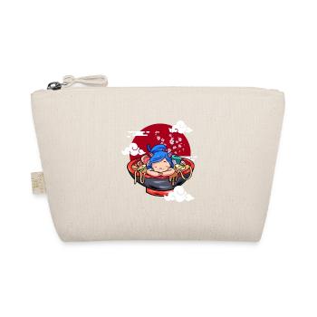 Drôle de chat endormi Ramen Chaton mignon - Trousse biologique - nature - Devant